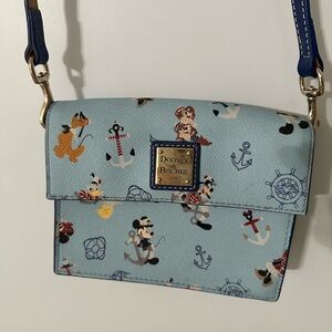 Dooney & Bourke Light Blue Disney Cruise Line Nautical Crossbody Bag